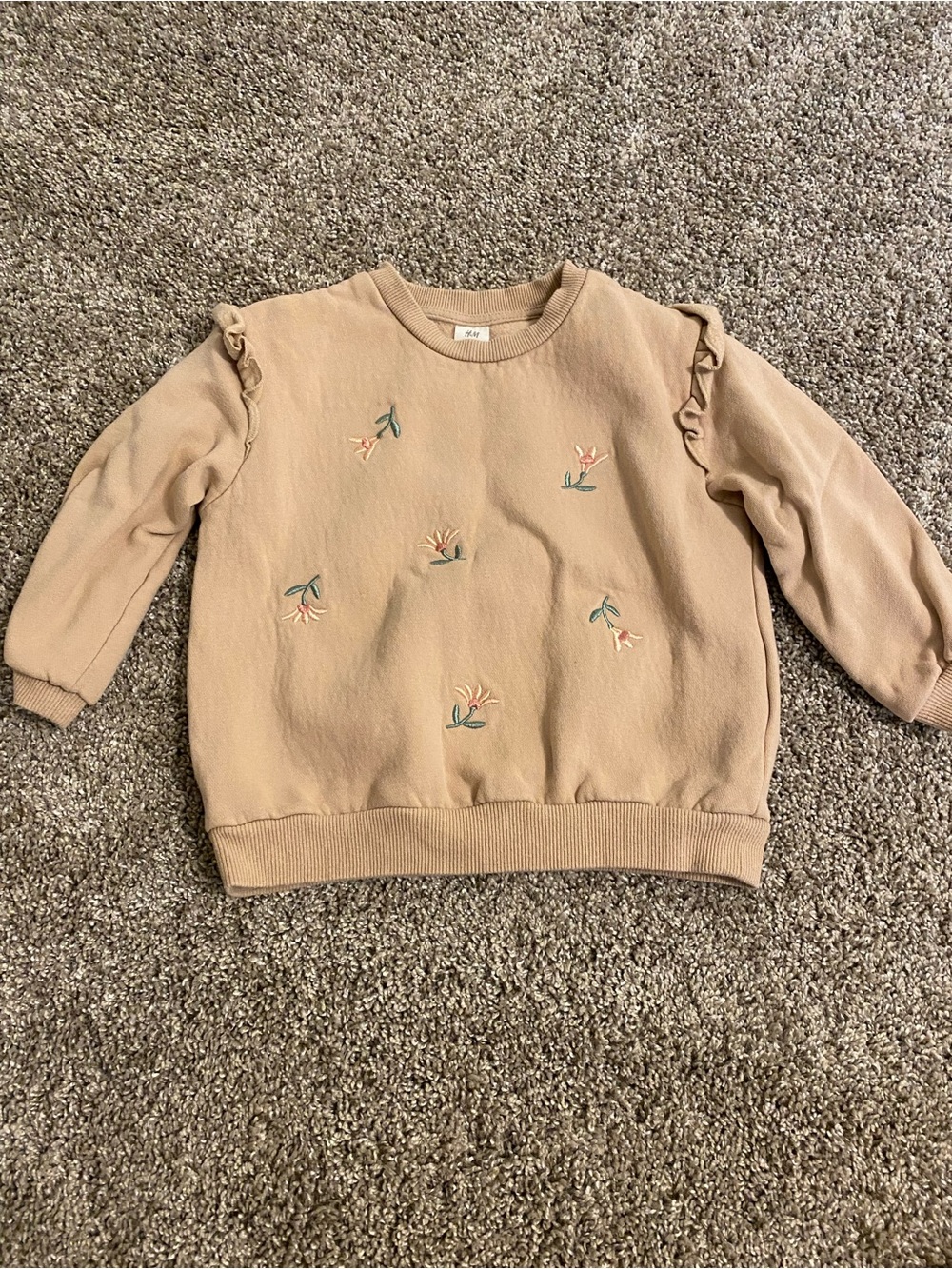 EMBROIDERED Floral Sweatshirt